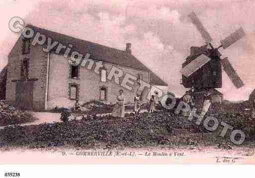 Ville de GOMMERVILLE, carte postale ancienne