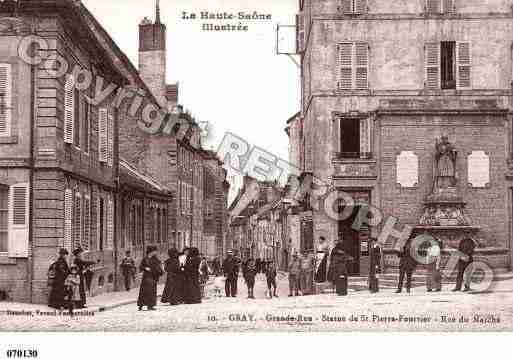 Ville de GRAY, carte postale ancienne