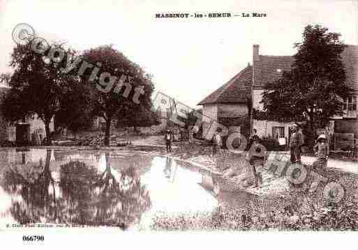 Ville de MASSINGYLESSEMUR, carte postale ancienne