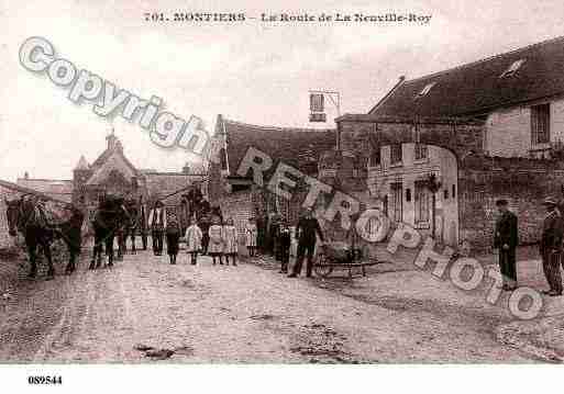 Ville de MONTIERS, carte postale ancienne