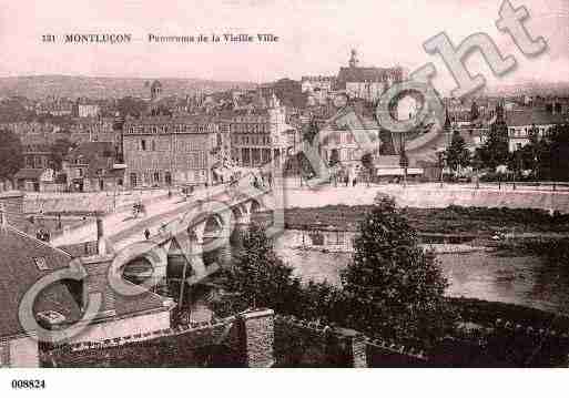 Ville de MONTLUCON, carte postale ancienne