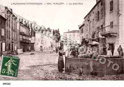 Ville de PLAUZAT, carte postale ancienne