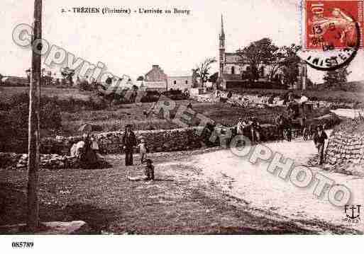 Ville de PLOUARZEL, carte postale ancienne