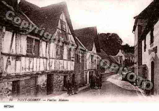 Ville de PONTSCORFF, carte postale ancienne