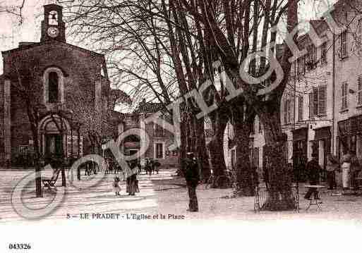 Ville de PRADET(LE), carte postale ancienne