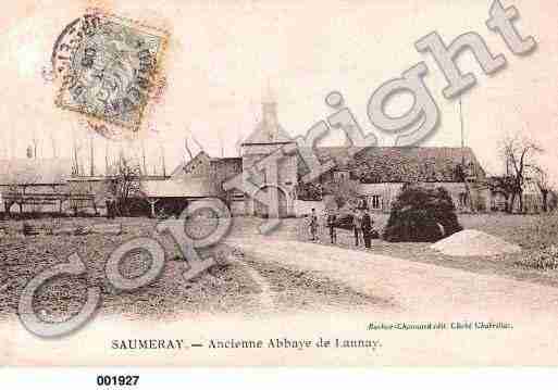 Ville de SAUMERAY, carte postale ancienne