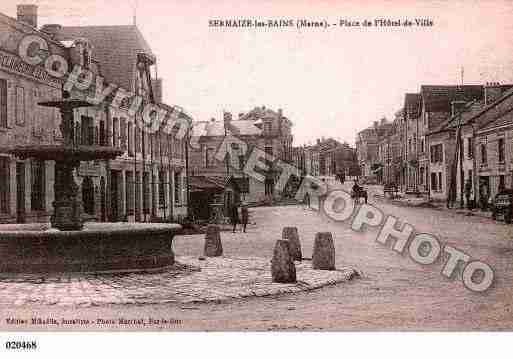 Ville de SERMAIZELESBAINS, carte postale ancienne