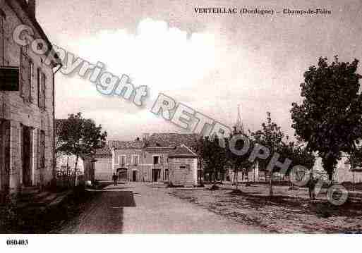 Ville de VERTEILLAC, carte postale ancienne