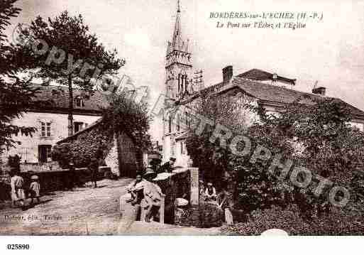 Ville de BORDERESSURL'ECHEZ, carte postale ancienne