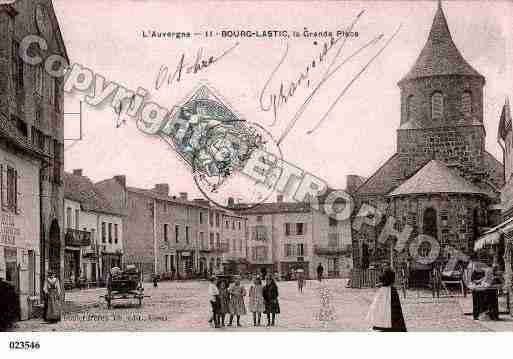 Ville de BOURGLASTIC, carte postale ancienne
