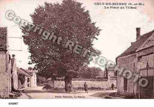 Ville de CELY, carte postale ancienne
