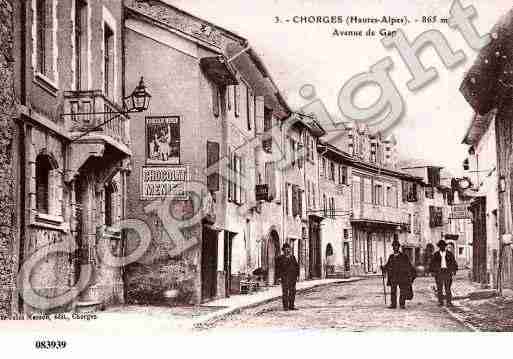 Ville de CHORGES, carte postale ancienne