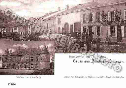 Ville de HOMBOURGBUDANGE, carte postale ancienne