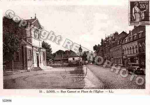 Ville de LOOS, carte postale ancienne