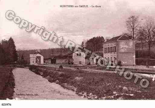 Ville de MONTIERSSURSAULX, carte postale ancienne