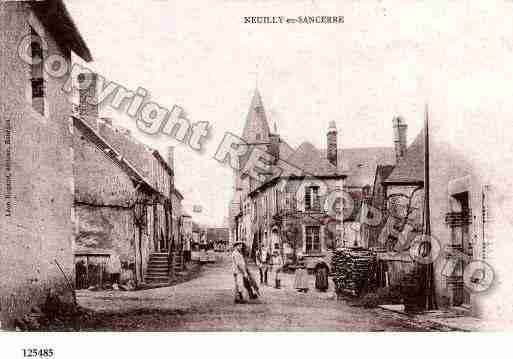 Ville de NEUILLYENSANCERRE, carte postale ancienne