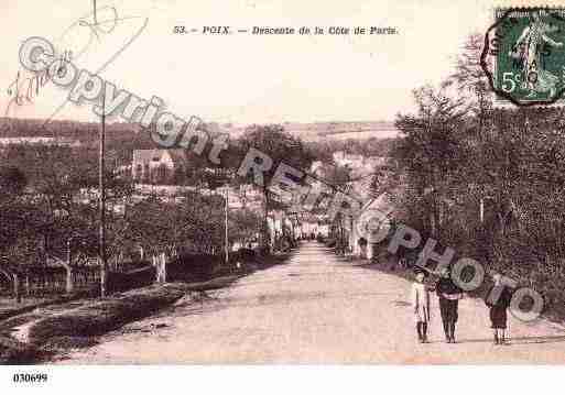 Ville de POIXDEPICARDIE, carte postale ancienne