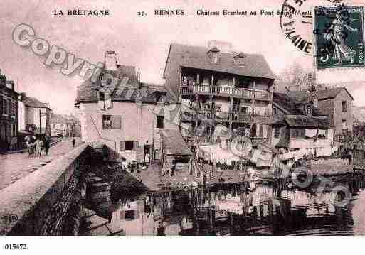 Ville de RENNES, carte postale ancienne