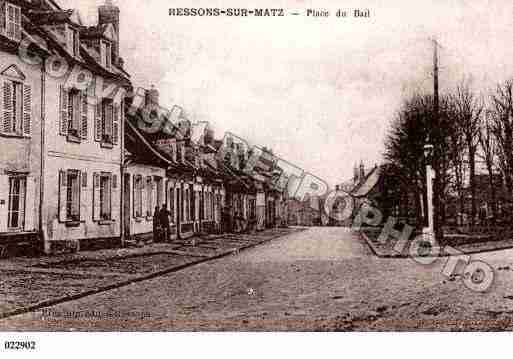 Ville de RESSONSSURMATZ, carte postale ancienne