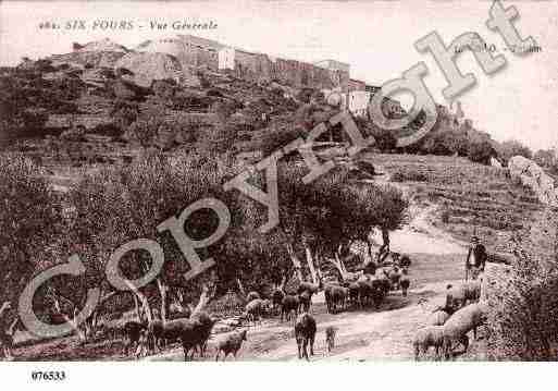 Ville de SIXFOURS, carte postale ancienne