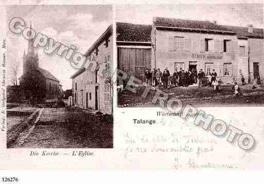 Ville de TALANGE, carte postale ancienne