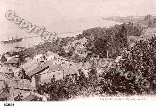 Ville de THONONLESBAINS, carte postale ancienne