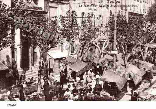 Ville de TOULON, carte postale ancienne