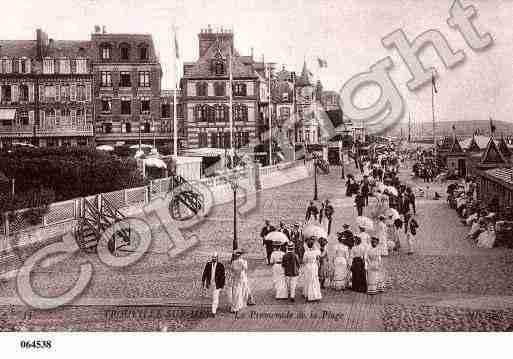 Ville de TROUVILLESURMER, carte postale ancienne