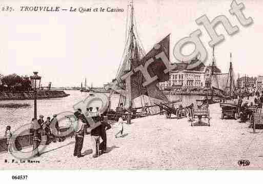 Ville de TROUVILLESURMER, carte postale ancienne