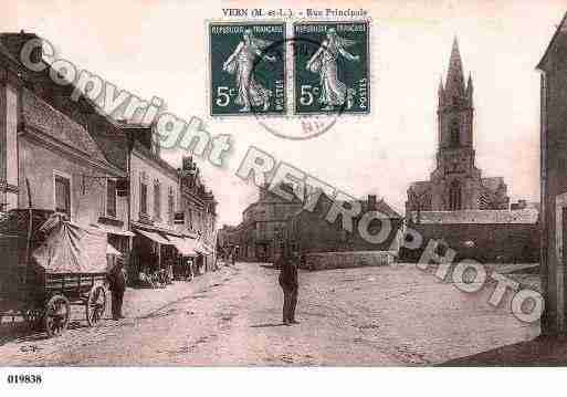 Ville de VERND'ANJOU, carte postale ancienne