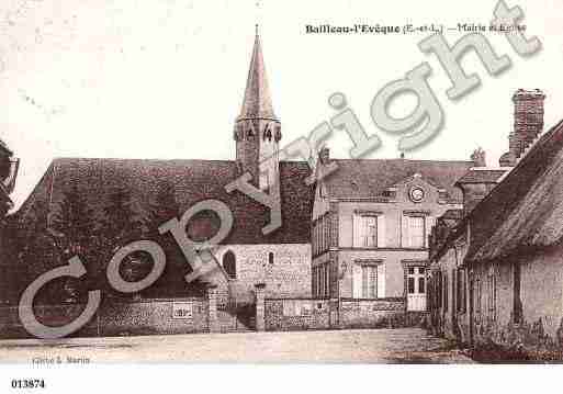 Ville de BAILLEAUL'EVEQUE, carte postale ancienne