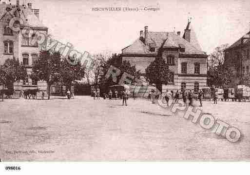 Ville de BISCHWILLER, carte postale ancienne