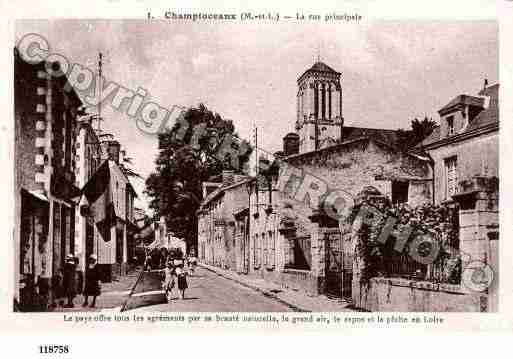 Ville de CHAMPTOCEAUX, carte postale ancienne