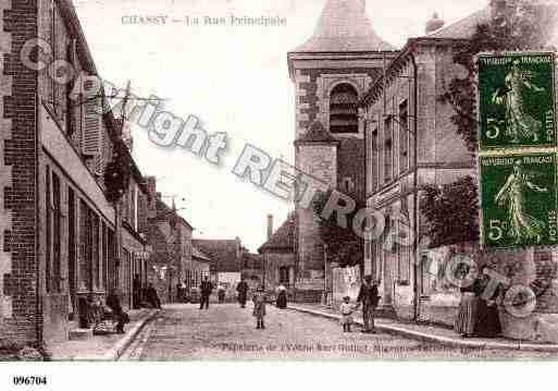 Ville de CHASSY, carte postale ancienne