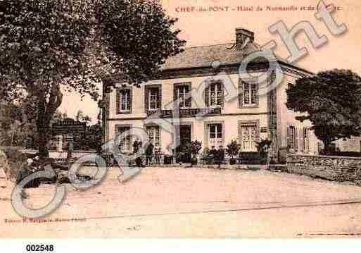 Ville de CHEFDUPONT, carte postale ancienne