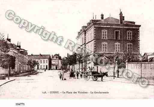 Ville de COSNESURLOIRE, carte postale ancienne