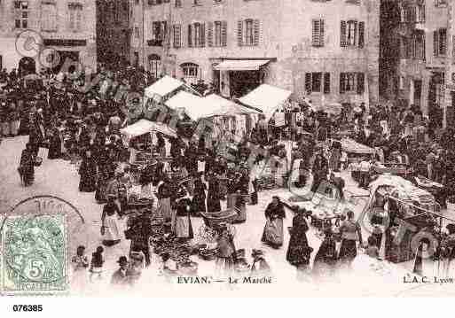 Ville de EVIANLESBAINS, carte postale ancienne