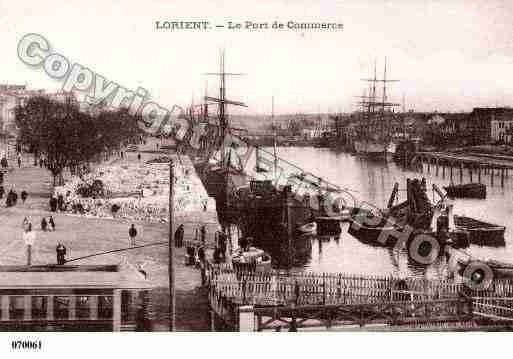 Ville de LORIENT, carte postale ancienne