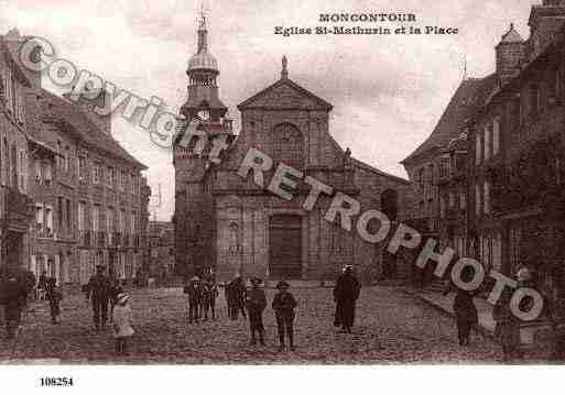 Ville de MONCONTOUR, carte postale ancienne