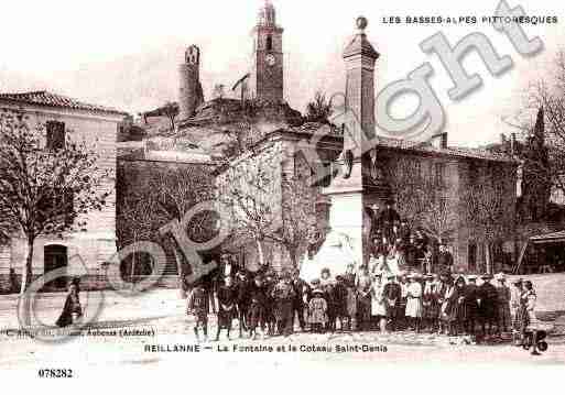 Ville de REILLANNE, carte postale ancienne