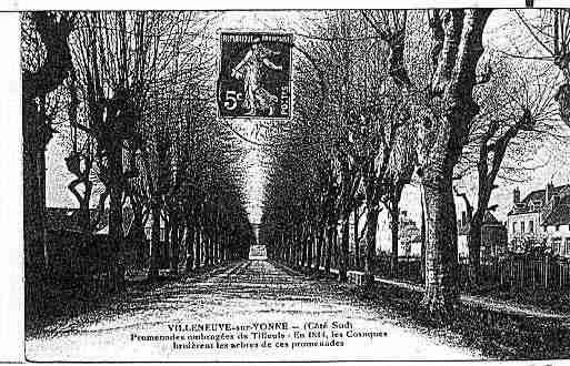 Ville de VILLENEUVESYONNE, carte postale ancienne