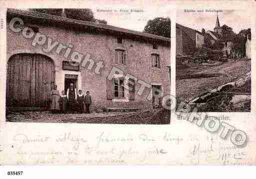 Ville de BERVILLERENMOSELLE, carte postale ancienne