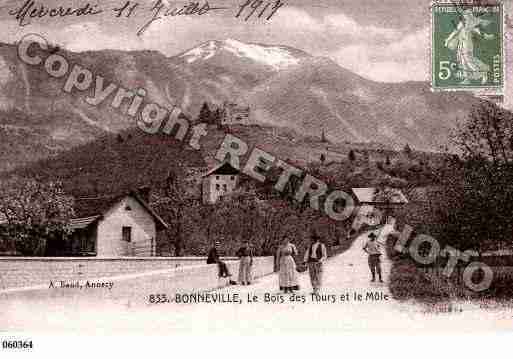 Ville de BONNEVILLE, carte postale ancienne