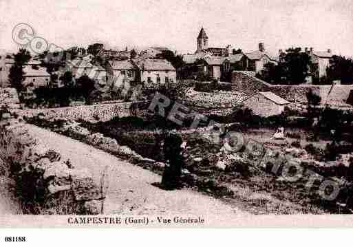 Ville de CAMPESTREETLUC, carte postale ancienne