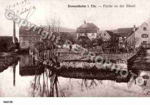 Ville de DOSSENHEIMSURZINSEL, carte postale ancienne