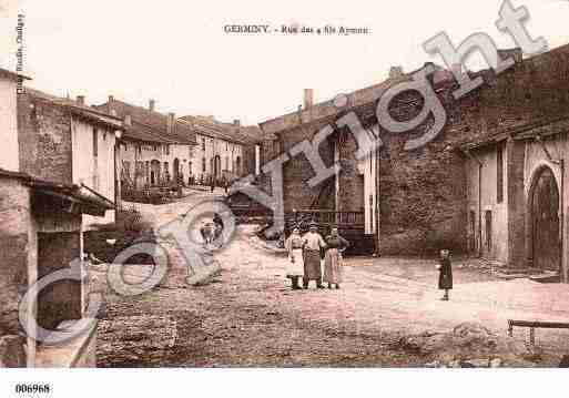 Ville de GERMINY, carte postale ancienne