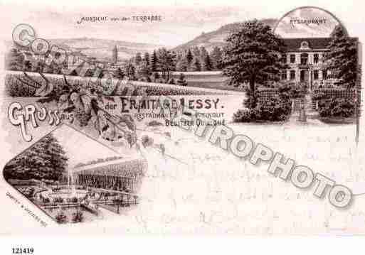 Ville de LESSY, carte postale ancienne