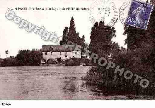 Ville de SAINTMARTINLEBEAU, carte postale ancienne