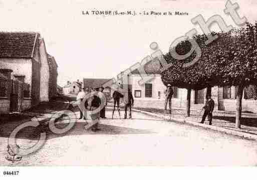 Ville de TOMBE(LA), carte postale ancienne
