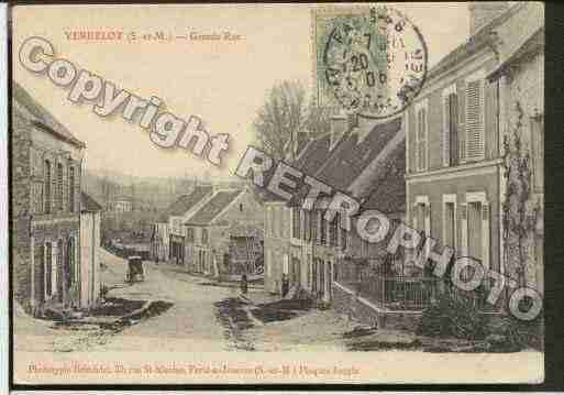 Ville de VERDELOT, carte postale ancienne